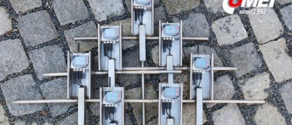 GSM Thermometers with Long Stainless Steel Probes Display Temperature Online in COMET Cloud